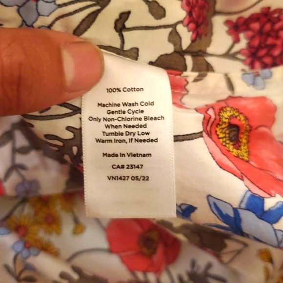TALBOTS SIZE 2X Floral Print Women's Shirt - Picture 6 of 6